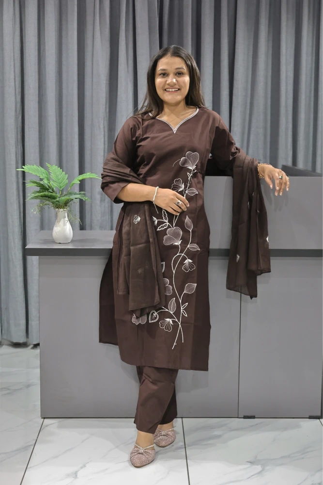 Daman Vel Work Duptta Pair