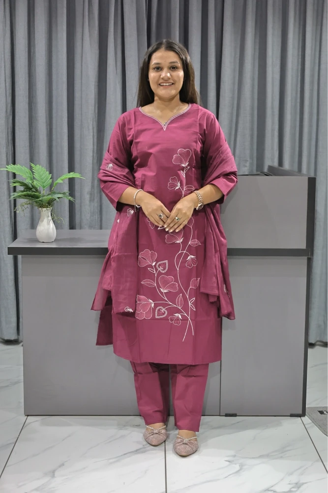 Daman Vel Work Duptta Pair