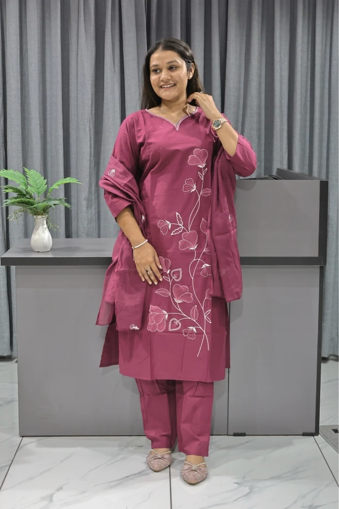 Daman Vel Work Duptta Pair