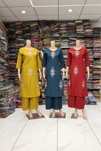 Embroidery Work Plaza Pair