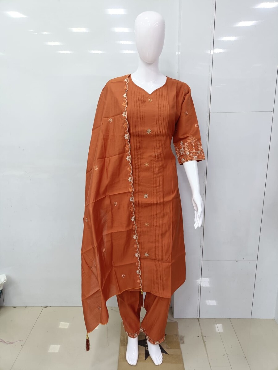 Sleeve Work Duptta Pair