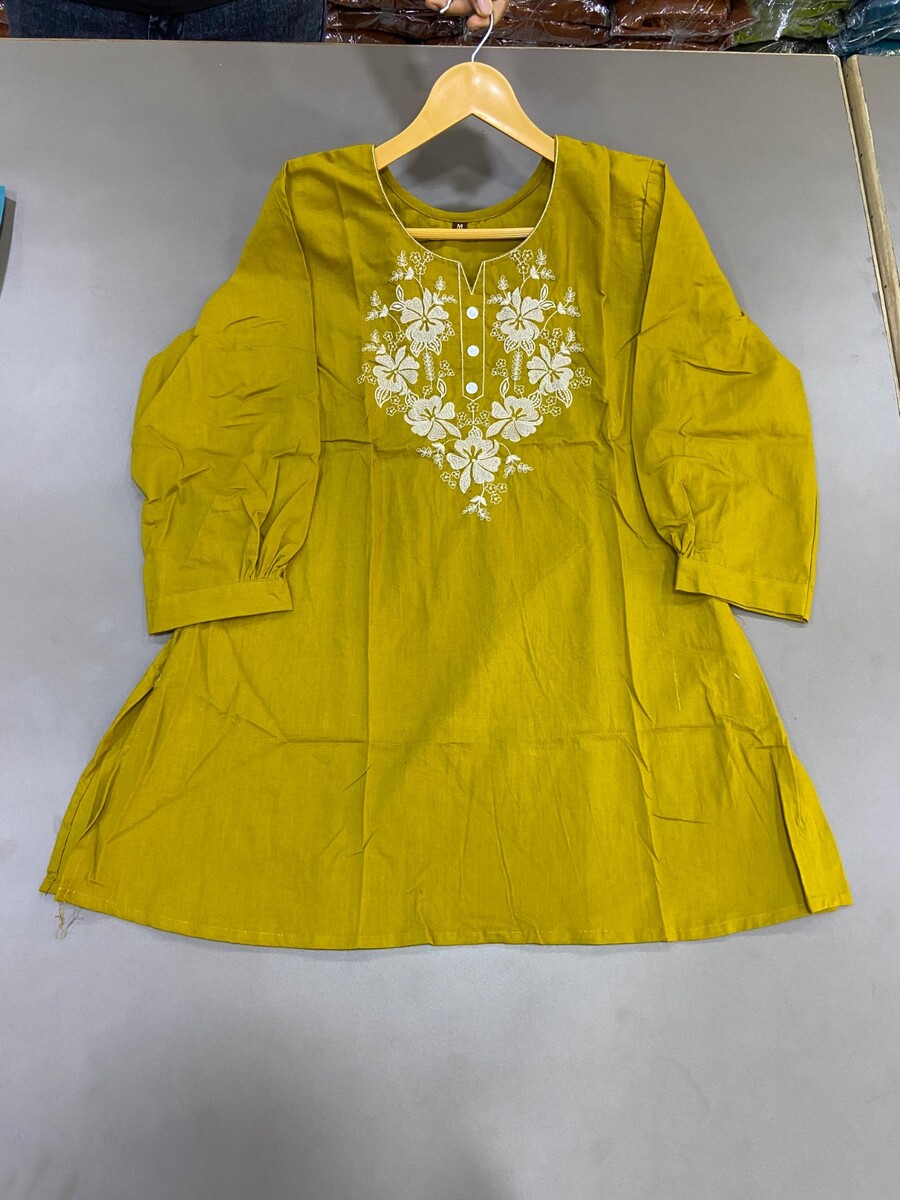Flower Embroidery Work Tunic