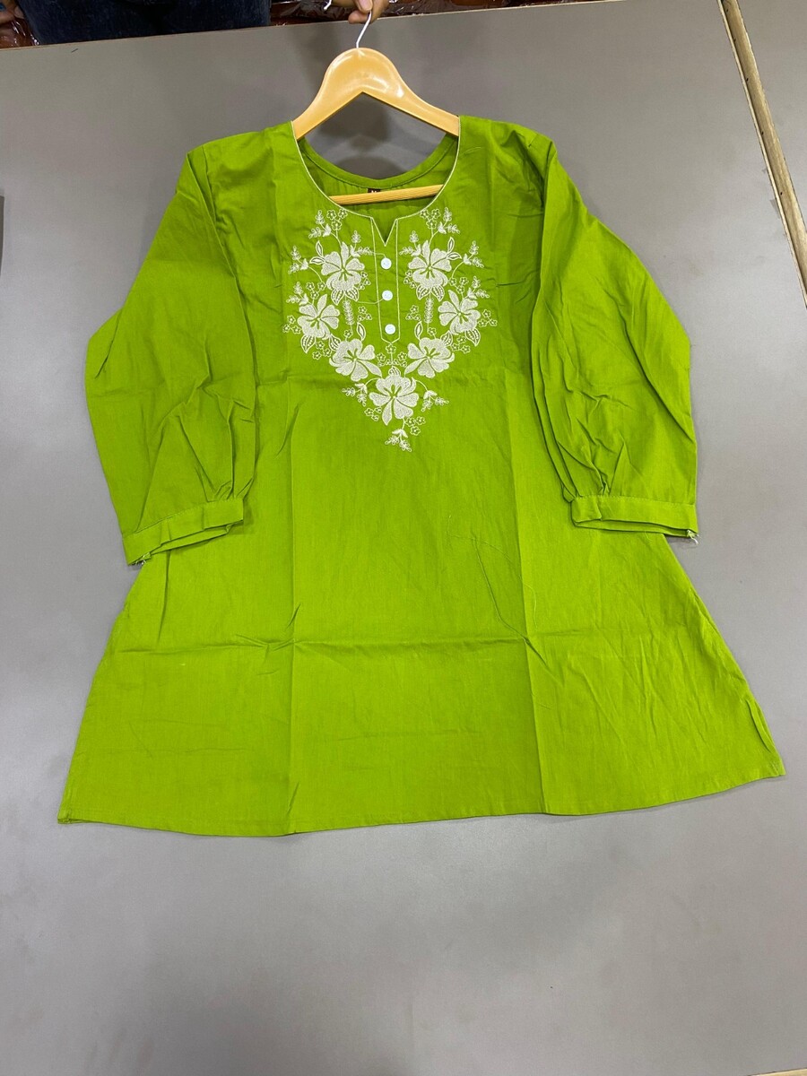 Flower Embroidery Work Tunic