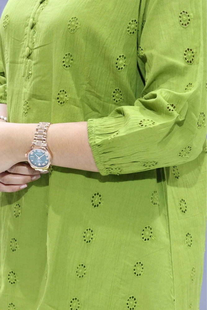 Chikan Work Over Size Tunic