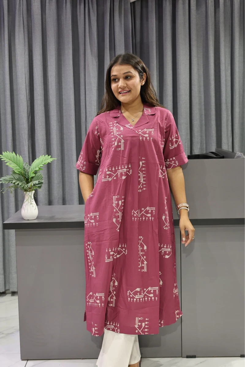 Oversize Kurti Pink
