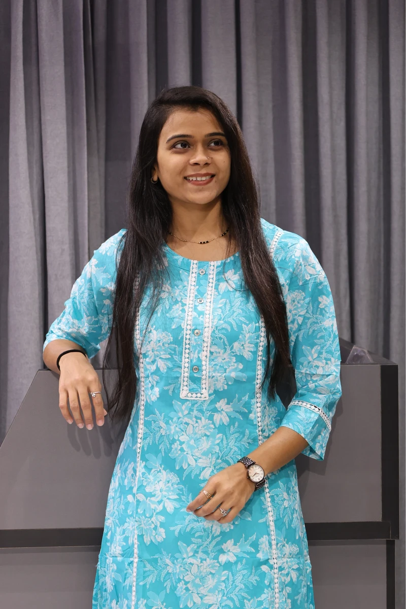 Flower Print Kurti Rama