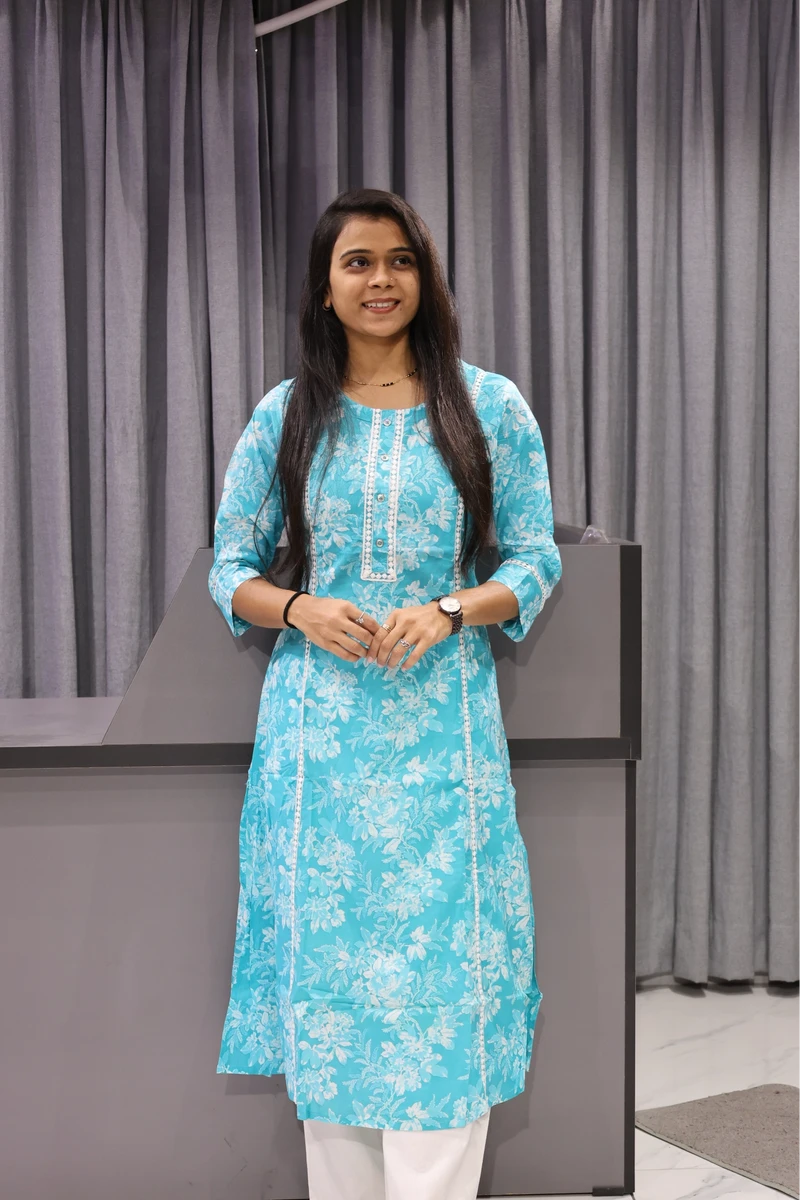 Flower Print Kurti Rama