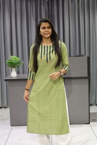 Mirror Hand Work Kurti