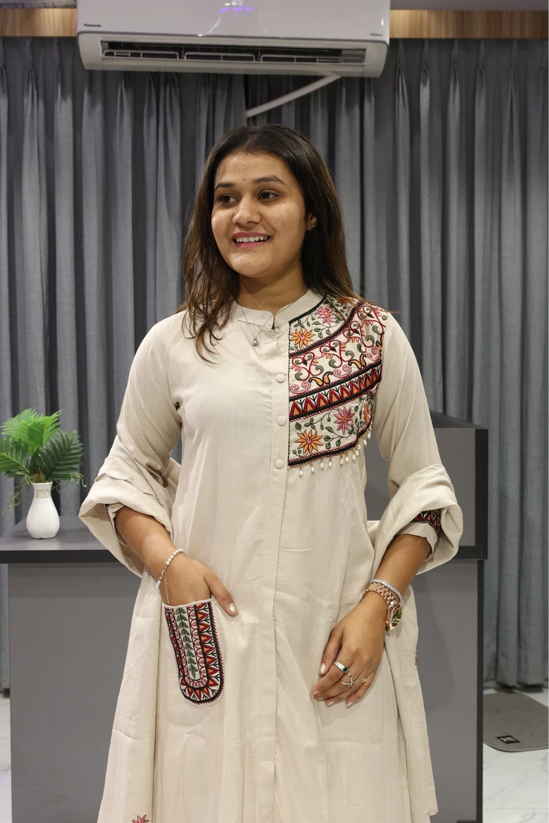 Pocket Work Duptta Pair